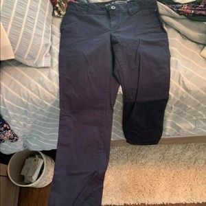 Navy blue work capris